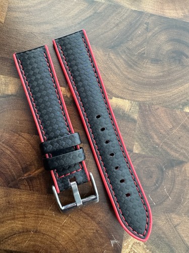 Carbon fibre stitched black - carbon,