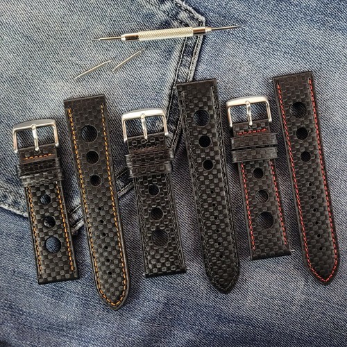 Carbon fibre pattern leather - carbon,