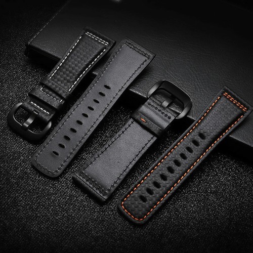 28mm carbon fiber leather - carbon,