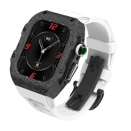 Carbon fiber case rubber - case, strap