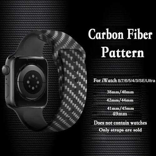 Carbon fiber watch - band, strap